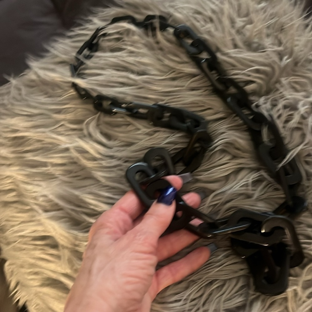 Vintage Interlocking Square Links 36" Length - image 3